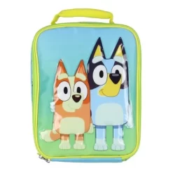 Bluey Kids Lunch Box Bluey And Bingo Raised Character Insulated Lunch Bag Tote Blue