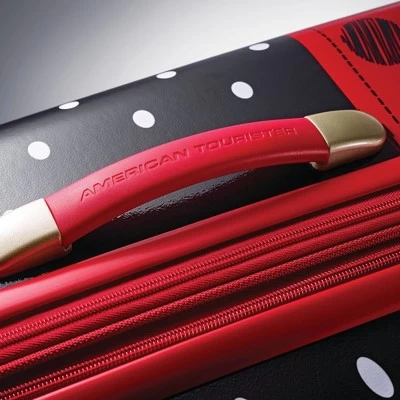 American Tourister Minnie Mouse Red Bow Hardside Carry On Spinner Suitcase 3 American Tourister Minnie Mouse Red Bow Hardside Carry On Spinner Suitcase - Image 3