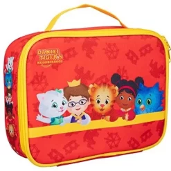 Daniel Tiger's Neighborhood Insulated Lunch Sleeve - Reusable Heavy Duty Tote Bag W Mesh Pocket (Friends) - Great Children's Gift