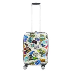 DISNEY Ful Disney 100 Years Stamps ABS Hard-sided Spinner 22" Luggage