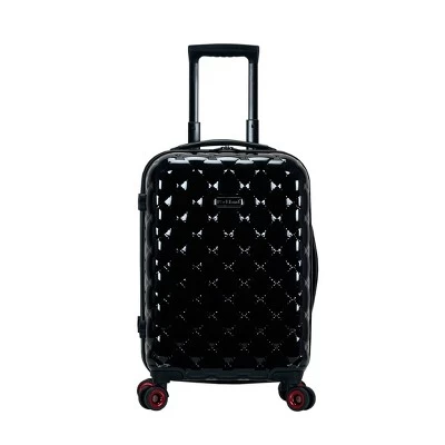 Rockland Quilt 3pc Hardside Polycarbonate Luggage Set - Black 2 Rockland Quilt 3pc Hardside Polycarbonate Luggage Set - Black - Image 2