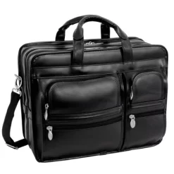 McKlein Clinton Leather Patented Detachable Wheeled Laptop Bag - Black -Professional Travel Storage Supplies Store GUEST 6c47ed05 7f0f 46d3 b990 52472c39d8bd