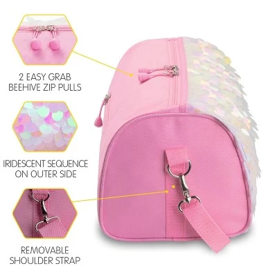 Bixbee Pop Star Duffle - Medium - Pink 4 Bixbee Pop Star Duffle - Medium - Pink - Image 4