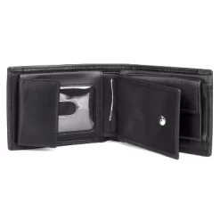 Dopp Regatta Convertible Billfold Wallet With Zip Bill Compartment - Black