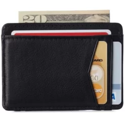 Alpine Swiss RFID Minimalist Oliver Front Pocket Wallet For Men Leather Comes In A Gift Box
