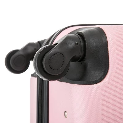 DUKAP Discovery Lightweight Hardside Large Checked Spinner Suitcase - Pink 6 DUKAP Discovery Lightweight Hardside Large Checked Spinner Suitcase - Pink - Image 6