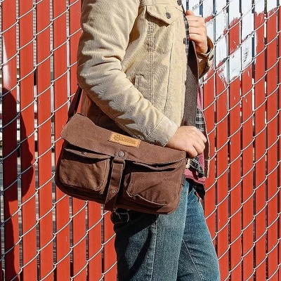 Gearonic Canvas Satchel School Shoulder Messenger Crossbody Bag 4 Gearonic Canvas Satchel School Shoulder Messenger Crossbody Bag - Image 4