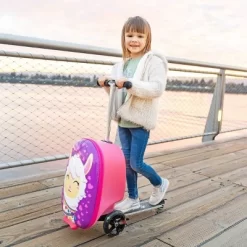 Kiddietotes Kids' Hardside Carry On Suitcase Scooter -Professional Travel Storage Supplies Store GUEST 7a31ef5d ff1d 40dc b561 84a5ba70ce33