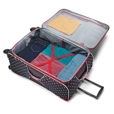 American Tourister Minnie Mouse Red Bow Softside Carry On Spinner Suitcase 4 American Tourister Minnie Mouse Red Bow Softside Carry On Spinner Suitcase - Image 4