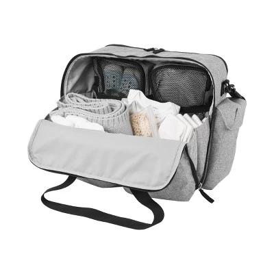 Skip Hop Duo Signature Diaper Weekender Bag - Gray Melange 6 Skip Hop Duo Signature Diaper Weekender Bag - Gray Melange - Image 6