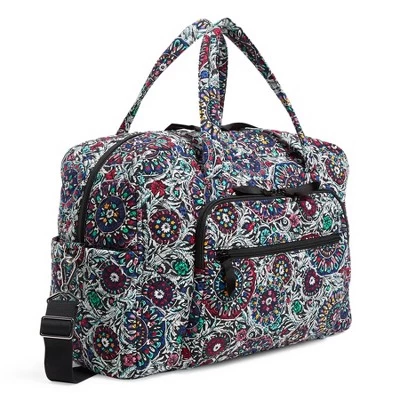 Vera Bradley Women's Cotton Weekender Travel Bag 1 Vera Bradley Women's Cotton Weekender Travel Bag
