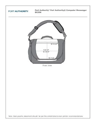 Port Authority Computer Messenger Bag 4 Port Authority Computer Messenger Bag - Image 4