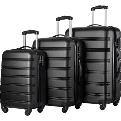 3 PCS Luggage Set, Hardside Spinner Suitcase With TSA Lock (20/24/28)-ModernLuxe 1 3 PCS Luggage Set, Hardside Spinner Suitcase With TSA Lock (20/24/28)-ModernLuxe