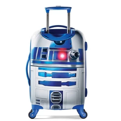 American Tourister Star Wars R2-D2 Hardside Carry On Spinner Suitcase - Silver/Royal Blue 1 American Tourister Star Wars R2-D2 Hardside Carry On Spinner Suitcase - Silver/Royal Blue