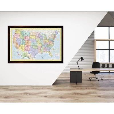Home Magnetics US Map - L Blue 1 Home Magnetics US Map - L Blue