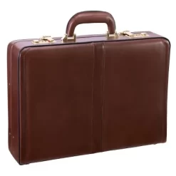 McKlein Reagan Leather 3. Attache Briefcase - Brown