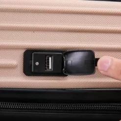 DUKAP Tour Lightweight 3pc Hardside Luggage Set -Professional Travel Storage Supplies Store GUEST 91f0441d 1c7c 48f1 acc5 e3a04995125e