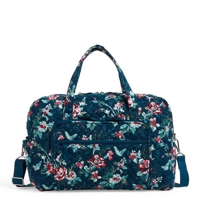 Vera Bradley Women's Cotton Weekender Travel Bag 7 Vera Bradley Women's Cotton Weekender Travel Bag - Image 7
