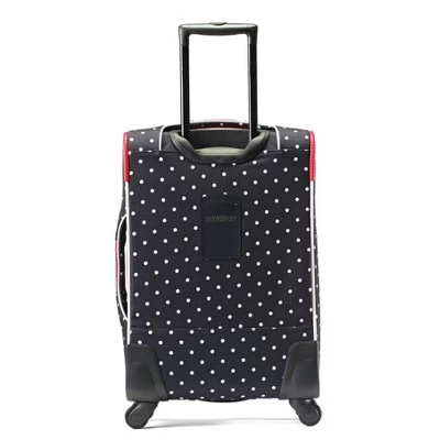 American Tourister Minnie Mouse Red Bow Softside Carry On Spinner Suitcase 2 American Tourister Minnie Mouse Red Bow Softside Carry On Spinner Suitcase - Image 2