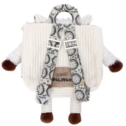 TriAction Toys Les Deglingos Corduroy Backpack Plush | Muchachos The Llama