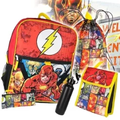 DC Comics The Flash 16" Backpack Cinch Bag Water Bottle Lunch Tote 5 Pc Set Red -Professional Travel Storage Supplies Store GUEST 9a56e392 eefc 4723 9b16 b5f64354146b
