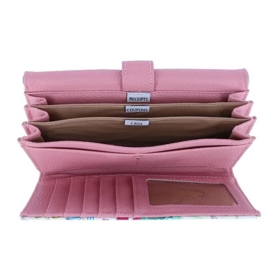 Buxton Women's Watercolor Floral Vegan Leather Bianca Organizer Wallet 2 Buxton Women's Watercolor Floral Vegan Leather Bianca Organizer Wallet - Image 2