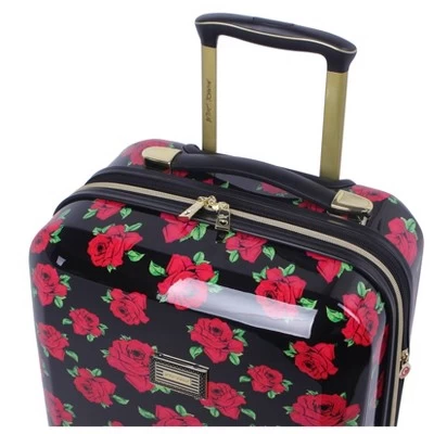 Betsey Johnson Expandable Hardside Large Checked Spinner Suitcase 3 Betsey Johnson Expandable Hardside Large Checked Spinner Suitcase - Image 3