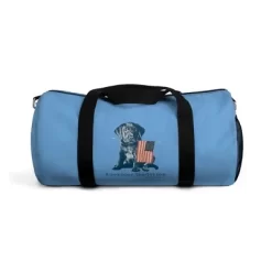 Dog Is Good American Tradition Puppy & American Flag Duffel Bag, Officially Licensed And Produced In The USA