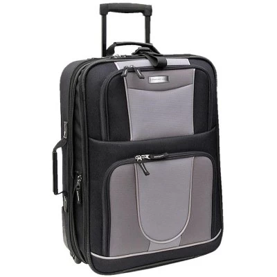 Geoffrey Beene Carnegie 3 Pc Luggage Set, Black W/ Grey 3 Geoffrey Beene Carnegie 3 Pc Luggage Set, Black W/ Grey - Image 3