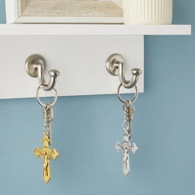 Juvale 24 Pack Christian Cross Keychains, Religious Key Holders For First Communion, Easter, Baptism, Funeral Favors For Guests, Silver, Gold, 3.6 In 1 Juvale 24 Pack Christian Cross Keychains, Religious Key Holders For First Communion, Easter, Baptism, Funeral Favors For Guests, Silver, Gold, 3.6 In