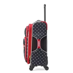 American Tourister Minnie Mouse Red Bow Softside Carry On Spinner Suitcase