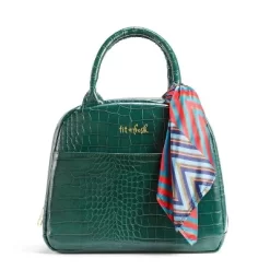 Fit & Fresh Lyon Luxe Lunch Bag With Travel Utensils And Case – Emerald Green -Professional Travel Storage Supplies Store GUEST a68c5af7 766a 4a1e bf0e 73065a24825c