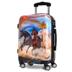 Front Page 7 Chariot Printed Expandable Hardside Spinner Luggage Set