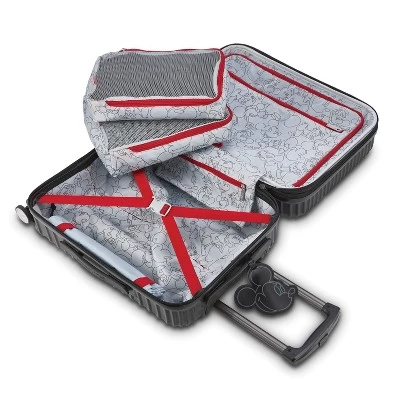 American Tourister Kids' Mickey Molded Hardside Carry On Spinner Suitcase - Black 4 American Tourister Kids' Mickey Molded Hardside Carry On Spinner Suitcase - Black - Image 4