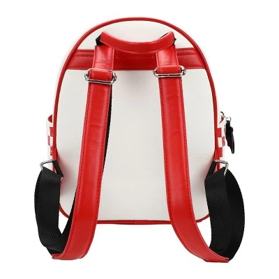 Teenage Mutant Ninja Turtles TMNT Classic Retro Cartoon Turtles Pizza Women's White Mini Backpack 2 Teenage Mutant Ninja Turtles TMNT Classic Retro Cartoon Turtles Pizza Women's White Mini Backpack - Image 2