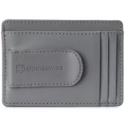 Alpine Swiss Dermot Mens RFID Safe Money Clip Minimalist Wallet Smooth Leather Comes In Gift Box -Professional Travel Storage Supplies Store GUEST b2f64a7b d140 4c53 9852 b2fe041c0cf5