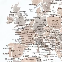 Home Magnetics Weathered Earth World Map - XL