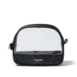 Baggallini Clear Cosmetic Case - Medium Toiletry Bag -Professional Travel Storage Supplies Store GUEST bd27dc8d c9fa 44c2 b49e 5febad95ca8f