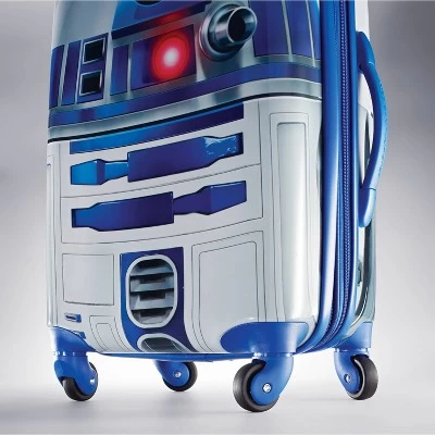 American Tourister Star Wars R2-D2 Hardside Carry On Spinner Suitcase - Silver/Royal Blue 2 American Tourister Star Wars R2-D2 Hardside Carry On Spinner Suitcase - Silver/Royal Blue - Image 2