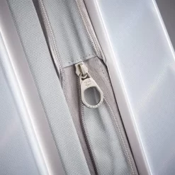 American Tourister Moonlight Hardside Medium Checked Spinner Suitcase - Iridescent White -Professional Travel Storage Supplies Store GUEST c08997fd 41d2 4c43 ba3f 07fb9fdb3524