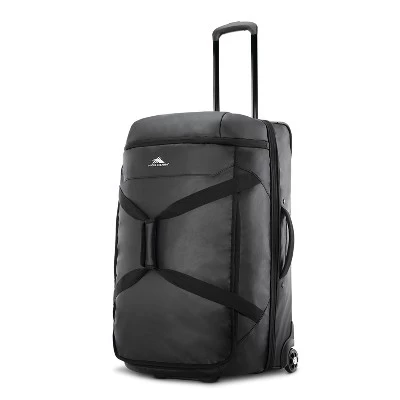 High Sierra Wheeled Drop Bottom 70L Duffel Bag - Black Graphic Carton 1 High Sierra Wheeled Drop Bottom 70L Duffel Bag - Black Graphic Carton