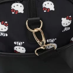 SANRIO Hello Kitty AOP In Nylon With PU Accents Black Wheeled Duffle 8 SANRIO Hello Kitty AOP In Nylon With PU Accents Black Wheeled Duffle -Professional Travel Storage Supplies Store GUEST c14922b4 5f56 48c6 b908 55963f6ab1cf