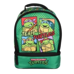 Nickelodeon Teenage Mutant Ninja Turtles Team Dual Compartment Lunch Box Bag Green