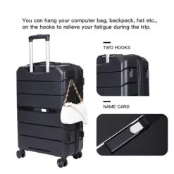 3 PCS Hardshell Luggage Set, ABS Lightweight Spinner Suitcase With TSA Lock (20/24/28)-ModernLuxe 18 3 PCS Hardshell Luggage Set, ABS Lightweight Spinner Suitcase With TSA Lock (20/24/28)-ModernLuxe -Professional Travel Storage Supplies Store GUEST cb865fd5 e23a 4bc7 9631 a5485e9e5d7c