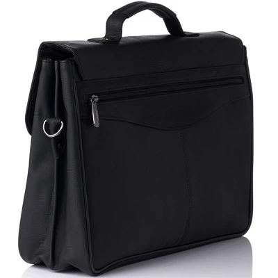 Alpine Swiss Business Portfolio Genuine Leather Briefcase Flap-Over Locking Case 6 Alpine Swiss Business Portfolio Genuine Leather Briefcase Flap-Over Locking Case - Image 6