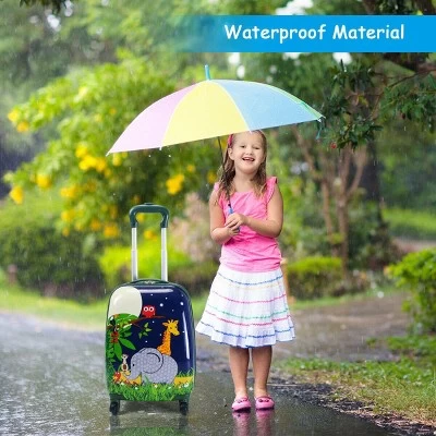 Costway 2Pcs 12'' 16'' Kids Luggage Set Suitcase Backpack School Travel Trolley ABS 8 Costway 2Pcs 12'' 16'' Kids Luggage Set Suitcase Backpack School Travel Trolley ABS - Image 8