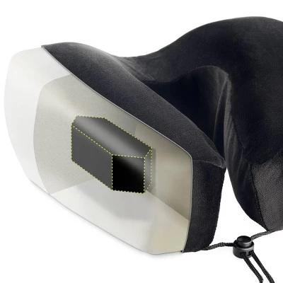 Lewis N. Clark Premium HexForm Neck Support Pillow - Black 4 Lewis N. Clark Premium HexForm Neck Support Pillow - Black - Image 4