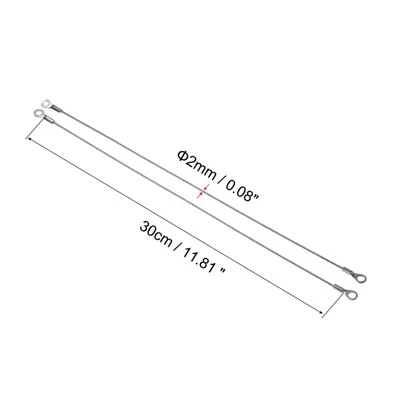 Unique Bargains Stainless Steel Lanyard Cable Eyelets Ended Security Wire Rope For Hanging Luggage 10 Pcs 1 Unique Bargains Stainless Steel Lanyard Cable Eyelets Ended Security Wire Rope For Hanging Luggage 10 Pcs