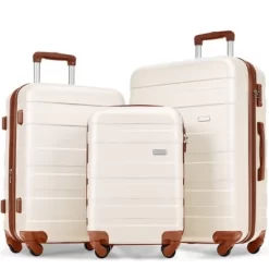 3 PCS Expandable ABS Hard Shell Luggage Set With Spinner Wheels And TSA Lock - ModernLuxe -Professional Travel Storage Supplies Store GUEST d888f647 6029 4fd9 9381 329bf92a1a75