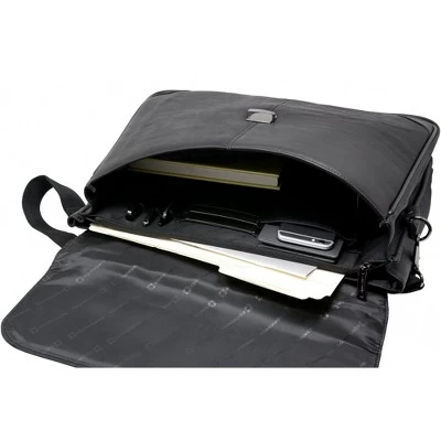 Alpine Swiss Business Portfolio Genuine Leather Briefcase Flap-Over Locking Case 4 Alpine Swiss Business Portfolio Genuine Leather Briefcase Flap-Over Locking Case - Image 4